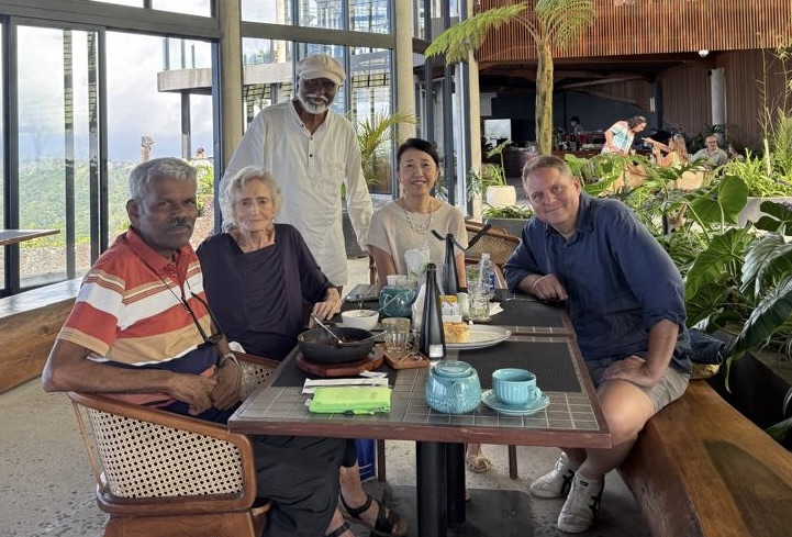 2026-06-26 Christina, Matt , his wife Kumi and the two of us at Kintamani Bali